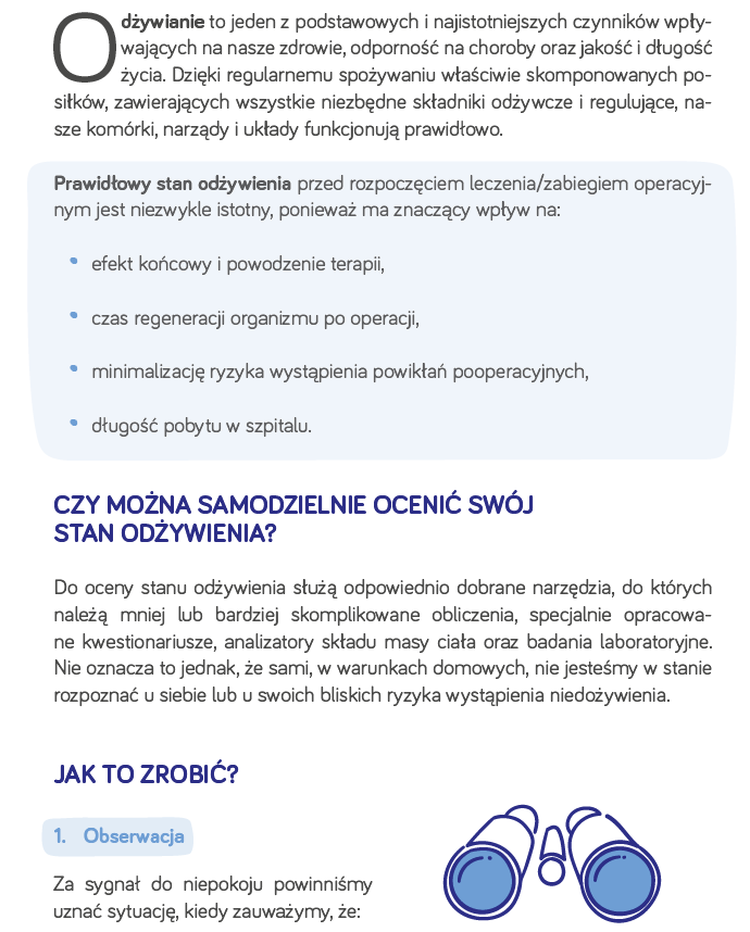 prawidłowy stan odżywiania